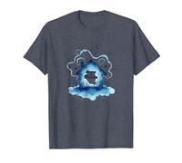 Reveur House Blue : House of Dreams Starry Night Whimsy T-Shirt, Homme, Bleu Chiné, L