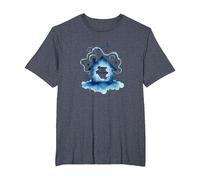 Reveur House Blue : House of Dreams Starry Night Whimsy T-Shirt, Homme Grandes Tailles, Bleu Chiné, 4X Tall