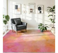 Rêveur Moderne Tapis Lavable Machine Salon 60 x 90 cm, Abstrait Dégradés Texture Antidérapant et Doux Tapis, pour Bureau Chambre Salle a Manger Cuisine, Multicolore