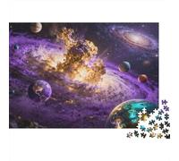 rêveux Puzzle 1000 Pièces Univers Galaxie Puzzle en Carton Qualité Premium Puzzle Adulte Difficile Collection Anniversaire 38x26cm/1000pcs