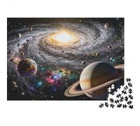 rêveux Puzzle 1000 Pièces Univers Galaxie Puzzle en Carton Qualité Premium Puzzle Adulte Éduchatif Puzzle Familial Noël 52x38cm/1000pcs