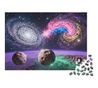 rêveux Puzzle 1000 Pièces Univers Galaxie Puzzle en Carton Qualité Premium Puzzle Adulte Éduchatif Puzzle Familial Anniversaire 70x50cm/1000pcs