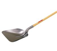 Revex - Pelle à Neige en Duraluminium, 425 mm x 365 mm, Manche en Bois de Frêne, 2.5 kg, Silver