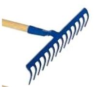 Râteau douille forgée 16 dents courbes - Sans manche - 135041