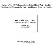 Review Of The Epa's Economic Analysis Of Final Water Quality Standards For Nutrients For Lakes And Flowing Waters In Florida