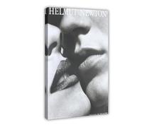 REVIGE Poster Helmut Newton de 1982 sur toile pour décoration de chambre à coucher, bureau, chambre, cadeau (60 x 90 cm)