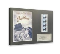 REVIGE Poster sur toile Casablanca of 1942 avec Humphrey Bogart - Décoration de chambre à coucher, bureau, chambre - Cadeau - 20 x 30 cm