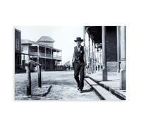 REVIGE Poster sur toile Gary Cooper in High Noon 1952 - Décoration pour chambre à coucher, bureau, chambre - Cadeau - 20 x 30 cm