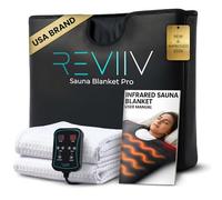 REVIIV Couverture de sauna infrarouge lointain pour la maison - Sauna infrarouge portable pour la chaleur complète du corps, serviette incluse - Sauna personnel à la maison pour une chaleur relaxante