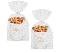 RÉVILLON - 2 x 20 Papillotes de Noël Chocolat et Pâtes de Fruits - 2 Mugs | Cadeaux gourmands garnis prêts à offrir en 5 saveurs, pour deux proches, deux collègues ou la famille