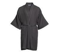 Revise RE-513 Kimono pour homme - Robe de chambre - 100% Lin - Gris M/L