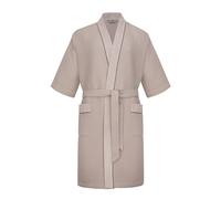 Revise RE-521 - Kimono - Peignoir pour homme - 100 % coton nid d'abeille, beige, M