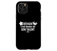 Réviser C'est Douter de sont Talent Humour bac Examen Coque pour iPhone 11 Pro