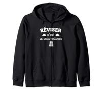 Réviser C'est se sous estimer Humour bac Étudiant Examen Sweat à Capuche