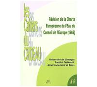Révision De La Charte Européenne De L'eau Du Conseil De L'europe (1968)