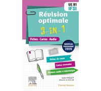 Révision optimale 3 en 1 IFSI. UE B1 Fiches-Cartes-Audio - Julie Violet - Elsevier Masson - broché - Scolaire / Universitaire