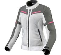 Revit Airwave 3 Veste textile Motocycle Dames, Blanc/Gris, Taille 34