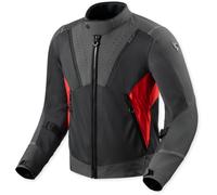 Revit Airwave 4 Blouson textile de moto, noir/rouge, Taille M