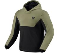 Revit Andon Sweat à capuche moto, noir/vert, Taille 3XL