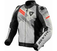 Revit Apex H2O Veste textile de moto, Gris/Rouge, Taille XXL