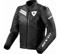 Revit Apex H2O Veste textile de moto, Noir/Blanc, Taille 3XL
