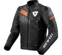 Revit Apex H2O Veste textile de moto, noir/orange, Taille XXL