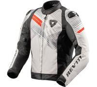 Revit Apex TL Blouson textile de moto, noir-blanc-rouge, taille S pour homme