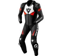 Revit Argon 2, costume en cuir 1pcs. perforé 46 Noir/Rouge Néon/Blanc Noir/Rouge Néon/Blanc