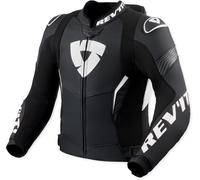 Revit Argon 3 Pro, veste en cuir perforé 48 Noir/Blanc Noir/Blanc