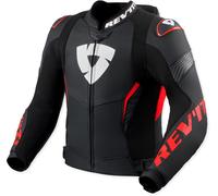 Revit Argon 3 Pro, veste en cuir perforé 54 Noir/Rouge Néon Noir/Rouge Néon