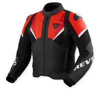 Revit Automate, veste en cuir 56 Noir/Rouge Néon Noir/Rouge Néon