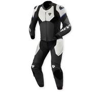 REV'IT! Combinaison moto 2 pièces Revit Beta 2 en cuir perforée noir-gris-blanc Taille 52 Homme