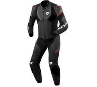 REV'IT! – Combinaison moto cuir Beta 2 – 2 pièces perforée – Noir/Gris – Taille 58 Homme