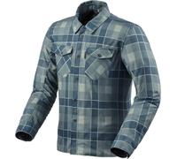 Revit Bison 2 H2O Chemise moto, bleu/bleu, Taille L