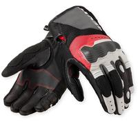 Revit Blaze Gants de moto, Noir/Blanc/Rouge, Taille 2XL