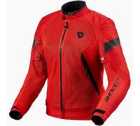 Revit Control Air H2O imperméable à l’eau dames moto textile veste, noir-rouge, taille 40 pour femmes