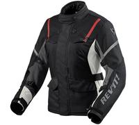Revit Horizon 3 H20, veste textile imperméable pour femmes 46 Noir/Rouge/Gris Clair Noir/Rouge/Gris Clair