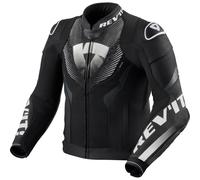 Revit Hyperspeed 3 Air, veste en cuir/textile 48 Noir/Blanc Noir/Blanc