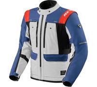 Revit Offtrack 3 H2O Veste textile moto imperméable, gris-bleu, taille S pour homme