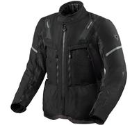 Revit Sand 5 H2O Blouson textile de moto, noir-gris, taille 2XL pour homme