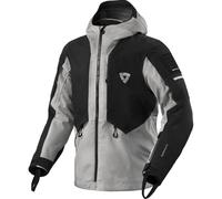 REV'IT! Veste moto textile Tectonic H2O – Imperméable – Noir / Gris clair S Homme