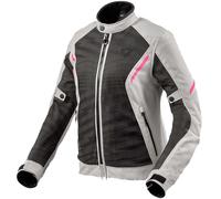 Revit Torque 2 H2O, veste textile imperméable pour femmes 38 Gris Clair/Noir/Fuchsia Gris Clair/Noir/Fuchsia