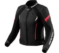 REV'IT! Blouson moto Xena 4 en cuir perforé Femme noir-rose Taille 38