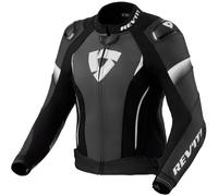 REV'IT! Veste moto en cuir pour dames Xena 4 Pro Noir-Blanc Taille 46