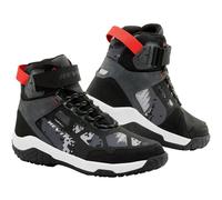 Revit Descent H2O Chaussures de moto, noir-blanc-rouge, taille 46 pour homme