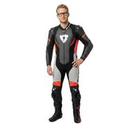 REV'IT! Combinaison moto Control cuir une pièce noir/blanc/rouge Taille 48 Homme