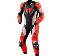 Combinaison En Cuir Moto REV'IT! Hyperspeed 3 Air Gris Clair/Rouge Néon50 Gris Clair,Rouge Néon