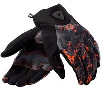 REV'IT! Gants moto Continent - Noir/Orange - Taille L Homme