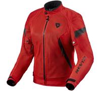 Revit Control Air H2O imperméable à l’eau dames moto textile veste, Rouge/Noir, Taille 42