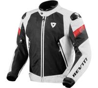 Revit Control Air H2O veste textile de moto imperméable, Blanc/Noir, Taille L